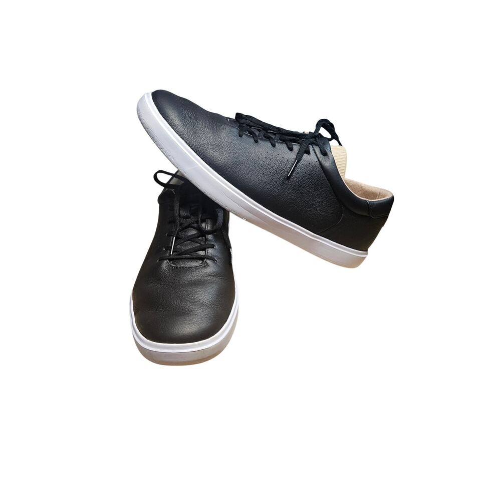 Travis Mathew Premium Leather Cuater Sneakers Black Size 12
